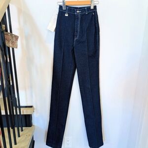 PENTIMENTO | Brittania Women's Vintage 70/80's Dark Straight Leg Hi-Rise Jeans